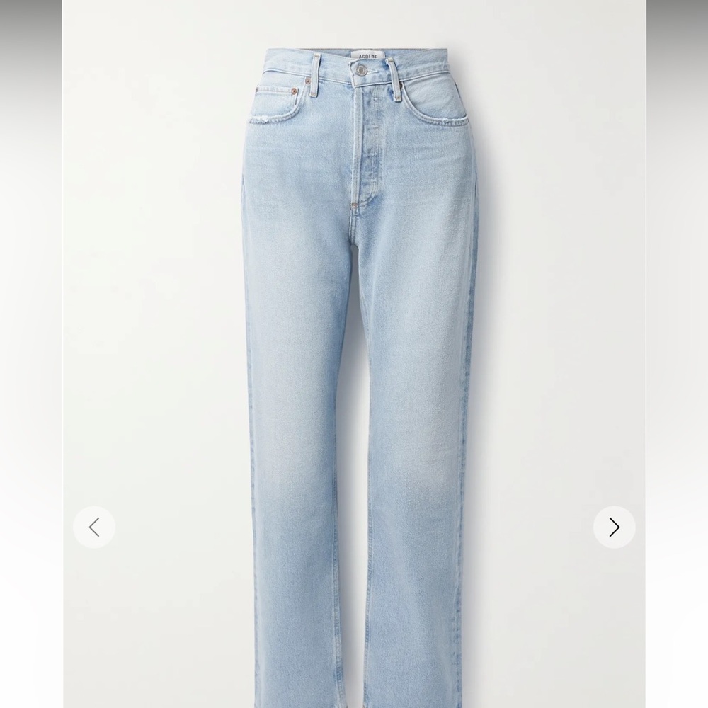 AGOLDE 90’s Pinch Waist high-rise straight-leg organic jeans